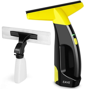 Eave Power Window Vacuum Cleaner Set,Rechargeable Window Vac, Window Electric Cleaning Tool for Windows, Tiles, Mirrors, 200ml Water Tank