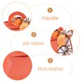 thumbnail image 2 of 6Pack Exquisite Simple Handbag with Handle Gift Box Beautiful Leather Gift Bag, Wedding Candy Box Birthday Party Favor Boxes-orange, 2 of 5
