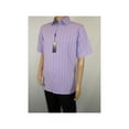 thumbnail image 3 of Men Short Sleeve Sport Shirt by BASSIRI Light Weight Soft Microfiber 48271 Lilac, 3 of 4
