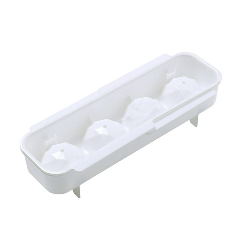 Small Ice Trays for Mini Fridge Silicone Freezer Trays Baby Food Silicone  Ice Ice Multiple Cubes -Space-Saving Lid Freezer Round Trays with Cubes