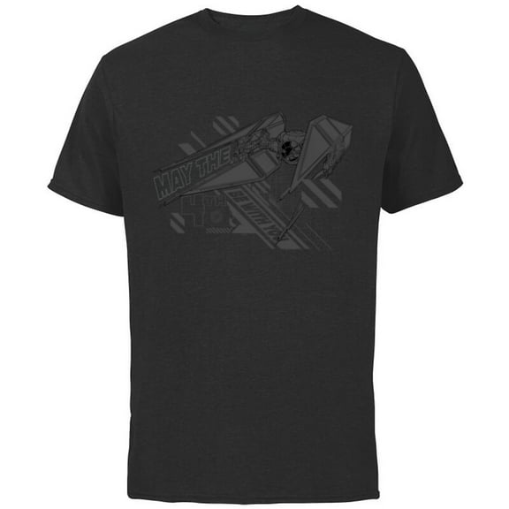 Star Wars Day May the 4th Be With You Kylo Ren TIE Fighter - Short Sleeve Cotton T-Shirt for Adults - Customized-Navy