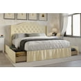 thumbnail image 2 of HMD Martha Full Tufted Upholstered Storage Panel Bed Box A, Beige, 2 of 3