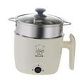 thumbnail image 2 of Mini olla eléctrica para cocinar shabu shabu, ideal para la oficina, para sopa, y fideos. con vaporizador, 2 of 8