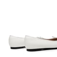 thumbnail image 3 of Bailarinas DREAM PAIRS para mujer, punta redonda, estilo slip-on, blancas, 3 of 7