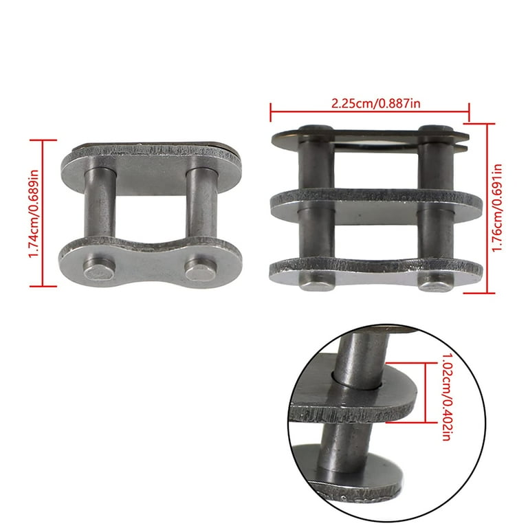 SHZAITOR Rear Drive Chain, High-Strength Steel Alloy