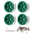 thumbnail image 1 of RC Wheel Hub, RC Bead Lock Hubs Stable Aluminium Alloy Durable  For RC Crawler Car Green, 1 of 8