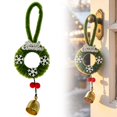 thumbnail image 2 of Christmas Door Handle Hanging Ornament, Festive Xmas Door Knob Hanger, Seasonal Wreath‑Style Decor for Front Door & Home Entryway, Rustic Farmhouse Christmas Tree Decorations 1Pc,Green, 2 of 6