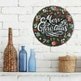 thumbnail image 3 of GZHJMY Merry Christmas Wall Clock, Silent Non Ticking Battery Operated Creative Decorative Round Clock for Kitchen, Living Room, Bathroom, Home School Office Decor, 10 Inch, 3 of 7