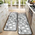 thumbnail image 4 of Kitchen Rugs Sets Of 2,Halloween Ghost Pattern Anti Fatigue Kitchen Mat Rugs Non Slip Washable,Decorative Kitchen Floor Mats for Kitchen,Sink,Laundry,17"x47"+17"x47", 4 of 5