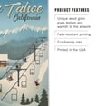 thumbnail image 3 of Lantern Press 12x18 Inch Premium Wood Sign, Ready to Hang Wall Decor, Lake Tahoe, California, Retro Ski Resort, 3 of 4