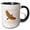 Black/White, variant on 3drose, Alabama Territory Bird the Yellowhammer Bird, 15oz Mug
