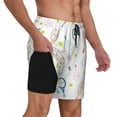 thumbnail image 2 of Fotbe Cute Tennis Rackets Men’s Swim Trunks Quick Dry Swim Shorts Board Shorts with Mesh Lining-3X-Large, 2 of 6