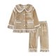 thumbnail image 1 of Conjunto de pijamas navideños de terciopelo para niños, pijamas familiares a juego para vacaciones, añade tu nombre, padre, madre y yo, ropa de dormir personalizada, 1 of 4