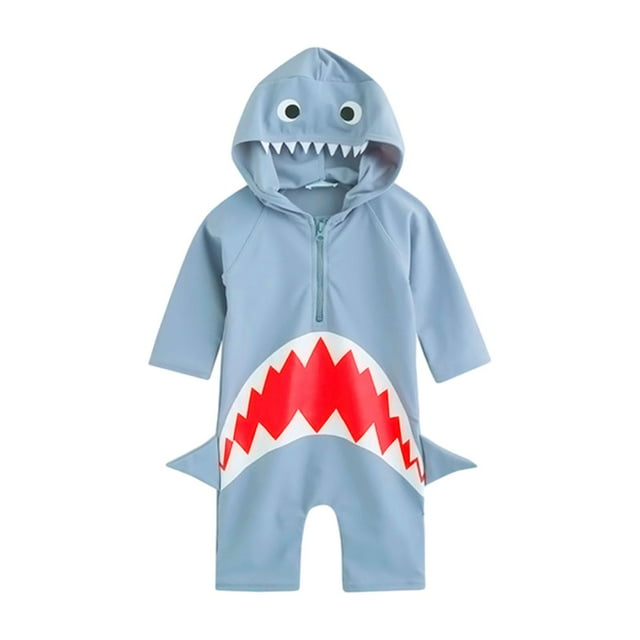 Traje de baño para niños, verano, cremallera, protección solar, creativo, traje de baño para niños 2XL