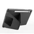 thumbnail image 5 of TECH CIRCLE Slim Back Cover Case for Samsung Galaxy Tab S10+/S9+/S9 FE Plus (12.4"), Built-in Kickstand, Supports S Pen Charging & Attachment, TPU/PU Leather Protective Lightweight Thin Case, Black, 5 of 6