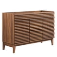 thumbnail image 2 of Render 48" Double Sink Compatible (Not Included) Bathroom Vanity Cabinet in Walnut, 2 of 7
