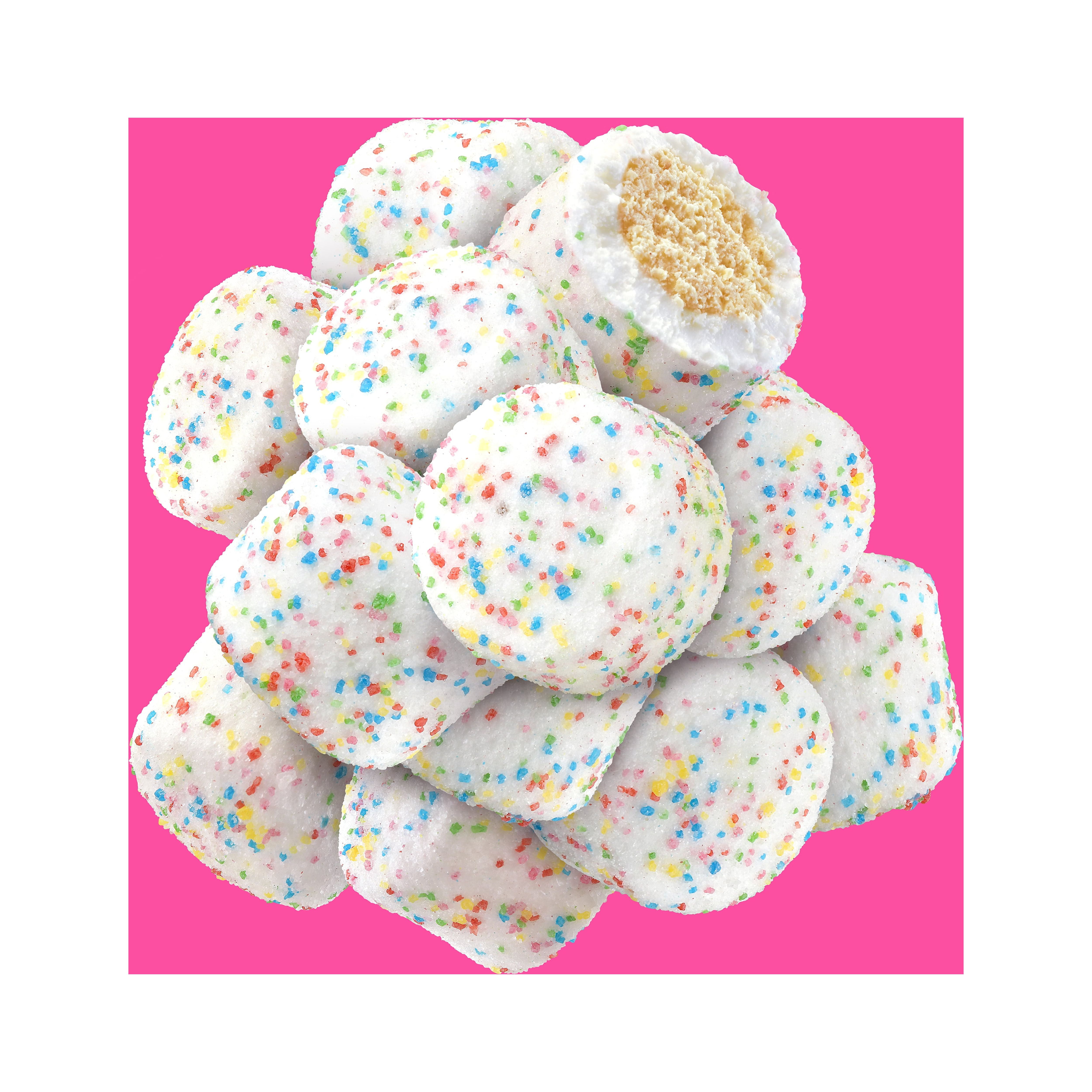 (3 pack) Stuffed Puffs Filled Marshmallow Bites, Birthday Cake, 2.79 oz Bag