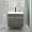 Grey, variant on 24" Wall Mounted Bathroom Vanity with Sink Grey Floating Vanity Two Drawers Bathroom Cabinet with White Ceramic Integrated Sink
