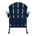 thumbnail image 3 of Westintrends Malibu Outdoor Rocking Chair Set of 4, All Weather Resistant Poly Lumber Classic Porch Rocker Chair, 350 lbs Support Patio Lawn Plastic Adirondack Chair, Navy Blue, 3 of 9