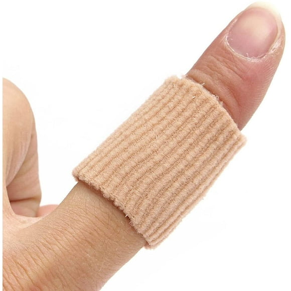 Woeilo 2Pcs Fabric Gel Tube Toe/Finger Bandage, Pain Relief from Blisters, Corns, Calluses and Other Ailments Causing Sore Fingers and Toes C One Size
