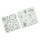 thumbnail image 4 of Sellos Decorativos, Sellos Transparentes Con Forma única De Impresión Transparente Para Sobres, álbumes De Fotos Y Diarios EOTVIA Card Making Supplies, 4 of 8