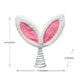 thumbnail image 2 of Easter Bunny Ear Tree Topper Decoration, Fun Holiday Decor for Christmas Trees, Lightweight and Durable Design, for Parties and Gift Giving, 2 of 7