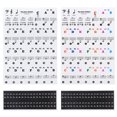 thumbnail image 2 of 2pcs Note Letters Decals Removable Piano Keyboard Sticker PVC Musical Accessories For 37 49 54 61 88 Keys Beginners Kids, 2 of 5