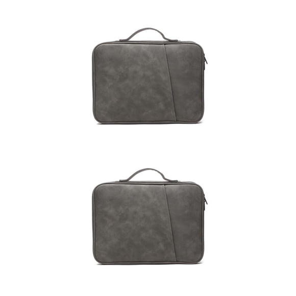 Inteprter Funda protectora universal para computadora portátil, bolso de mano, bolsa de transporte para computadora, Protector a prueba de Gris 12.9-13 pulgadas 2piezas