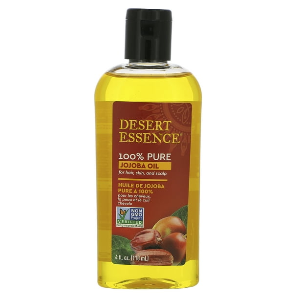 Desert Essence 100 Pure Jojoba Oil, 4 Ounce Bottle