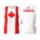 thumbnail image 3 of Camiseta deportiva de baloncesto para hombre con la bandera de Canadá, para correr, fitness, multifunción, sin mangas, con nombre personalizado exclusivo, 3 of 5