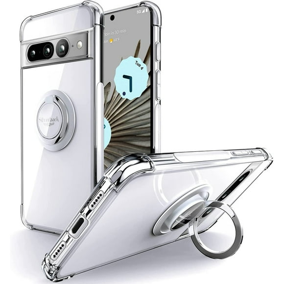 Funda de TPU suave a prueba de golpes para Pixel 8 7A 7  soporte de anillo para Google Pixel7 Pro 7Pro 6 6A 6Pro 8 Pro 5 5A 4A 4 XL 3A 3 2