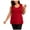 Red, variant on Anne Klein Womens Split Hem Tank Top, Red, Plus Size, 1X