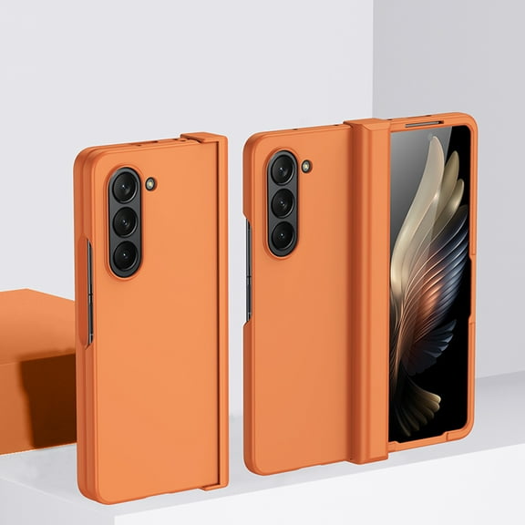 K-Lion for Samsung Galaxy Z Fold 5 (2023) New Slim Fit Case, Shockproof Ultra Thin Matte Rugged Hard PC Case Stylish Skin Hinge Protection Phone Cover for Samsung Z Fold5 5G,Orange
