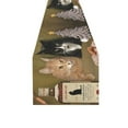 thumbnail image 2 of MYPOP Two Cats are Celebrating Christmas Cotton Linen Table Runner 16x72 inches, 2 of 5