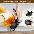 thumbnail image 3 of JUNLIN Glass Pitcher,Glass Mason Jar Pitcher with Lid & Spout, 64 oz (2 Quart) Leak-proof Wide Mouth Jug for Cold Brew Coffee, Iced Beverage, Sun Tea, Juice., 3 of 9