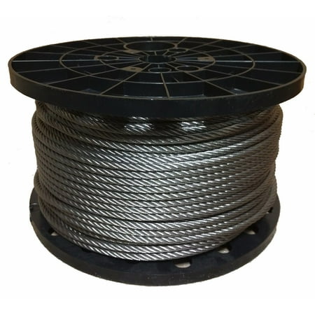 

3/16 Stainless Steel Aircraft Cable Wire Rope 7x19 Type 304 (100 Feet)