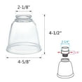 thumbnail image 4 of Aspen Creative 4-Light Clear Ceiling Fan Lighting Kit, 4 of 6