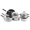 thumbnail image 3 of Circulon Momentum - Stainless Steel Nonstick Cookware Set with Glass Lids, 11-Piece Pot and Pan Set, 3 of 8