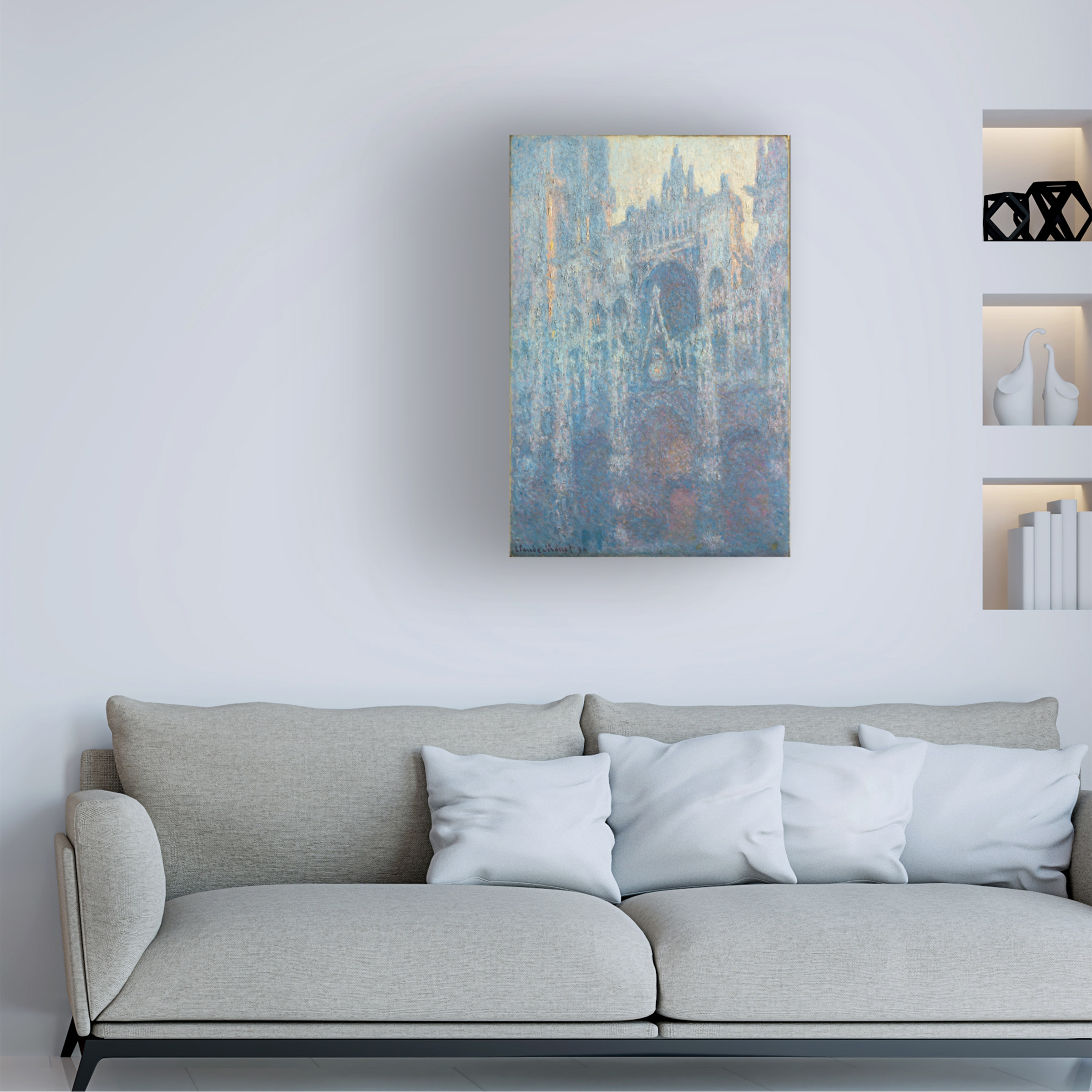 Claude Monet 'The Portal Of Rouen Cathedral in Morning Light' Canvas Art