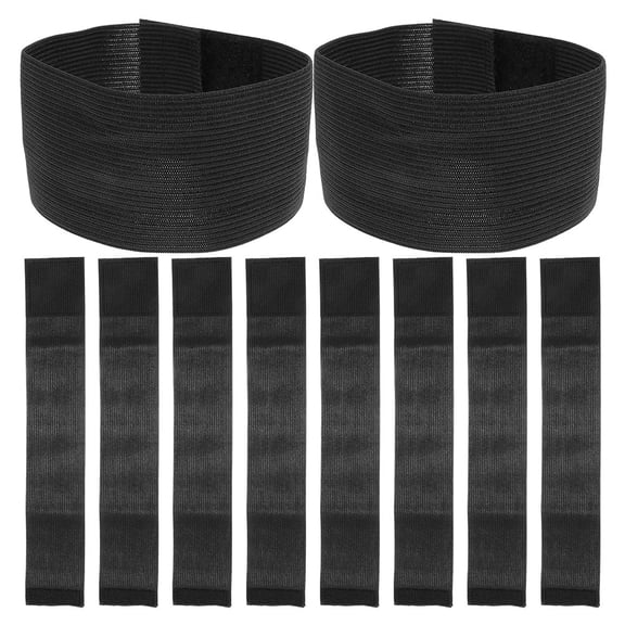 Hemobllo 11Pc Black Adjustable Elastic Armbands for Funeral Mourning Respectful Prayer and Memorial Use