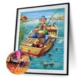 thumbnail image 4 of Bordado Decorativo Ygjytge 5D DIY Pesca Hombre Punto Cruz Mosaico Costura, 4 of 9