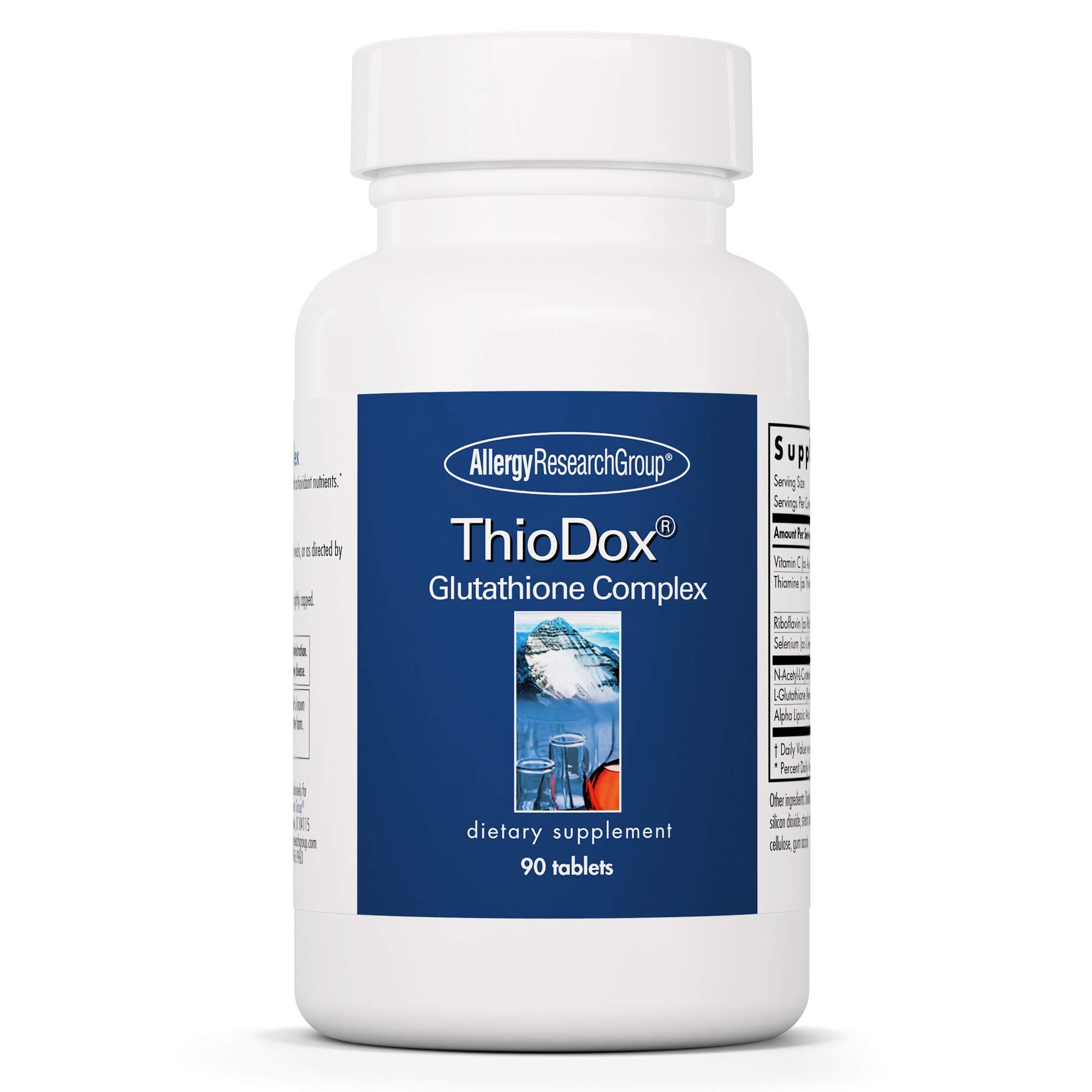 ARG ThioDox - Glutathione Complex Supplement - NAC & Alpha Lipoic Acid Blend - Antioxidant & Liver Support - Hypoallergenic - 90 Servings - 90 Tablets