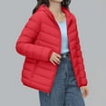 thumbnail image 2 of Women's Premium 90 Down Jacket Hooded Winter Coat Lightweight Warm Compressible Outerwear With Carry Pouch, 2 of 4