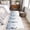 Blue, variant on Burnt Orange Botanical Round Area Rug 4 FT, Non Slip Indoor Outdoor Rug, Eucalyptus Leaves Pastoral Floral Washable Soft Circular Carpet Non-Shedding Floor Mat for Coffee Table Nursery Foyer Balcony