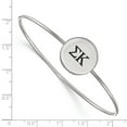 thumbnail image 3 of Sterling Silver Bracelet Greek Sigma Kappa 19 mm 7 in LogoArt Enameled Slip-on Bangle, 3 of 3