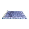 thumbnail image 2 of Ahgly Company Machine Washable Indoor Rectangle Oriental Blue Traditional Area Rugs, 3' x 5', 2 of 4