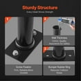 thumbnail image 2 of Wall Mounted Weight Plate Holder, Weight Rack Storage for 2-Inch Weight Plates, 330 lbs Load Capacity Weight Storage Rack, Heavy Duty Iron Home Gym Organizer, 4 Pack, Mounting Hardware Included, 2 of 6