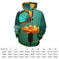 thumbnail image 2 of Vibrant Butterfly Floral Print(1)-2 3D Print Hoodie Men Women Autumn Thin Pullover Sweatshirt Vintage Streetwear Tops, 2 of 6