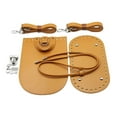 thumbnail image 2 of Handmade Waterproof Bag Bottom Base Anti-skidding Surface Handbag Shoulder Strap Stable Metal Buckle Bag Making Parts Backpack Brown, 2 of 9