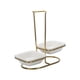 thumbnail image 5 of Soporte multifuncional para cucharas ranuradas, soporte para cucharas de pie para cocina cuadrado doble, 5 of 9